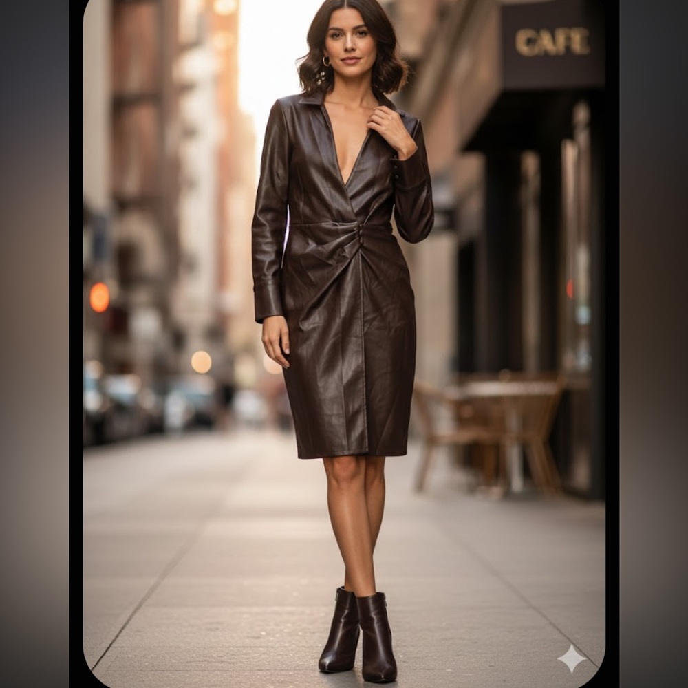 Colleen Lopez Black Long Sleeve Dress
